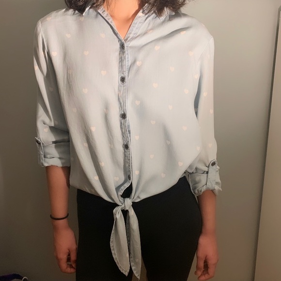 beachlunchlounge high-low heart blouse - Picture 6 of 6